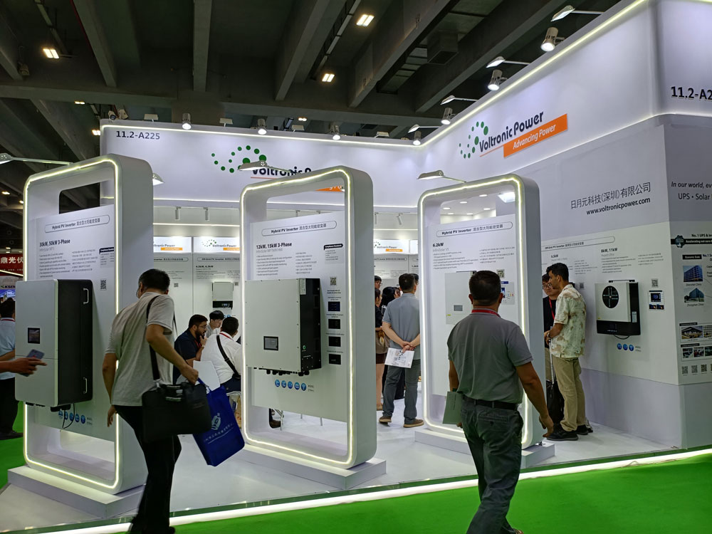 Voltronic Power展臺搭建現(xiàn)場效果