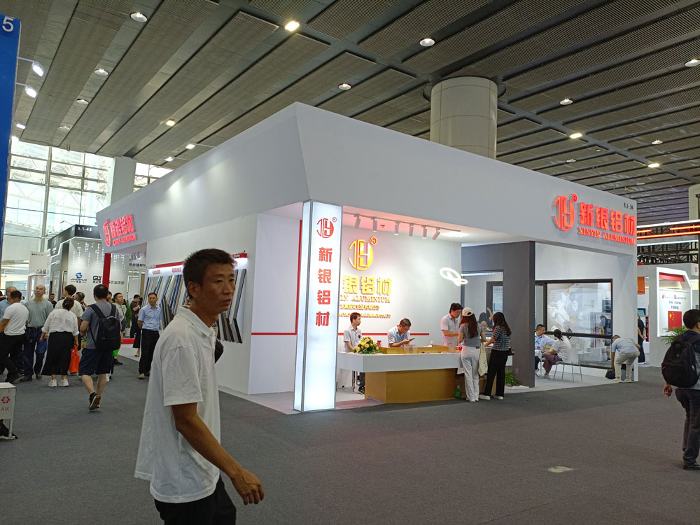新銀鋁材展臺現場效果