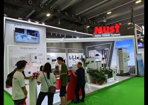 2025年8月廣州光伏太陽能展MUST展臺搭建現(xiàn)場效果